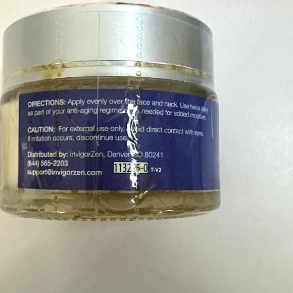 (NEW) InvigorZen Wrinkle Freezing Moisture Cream 1 Oz &Facial Serum .50 Oz - Picture 7 of 7
